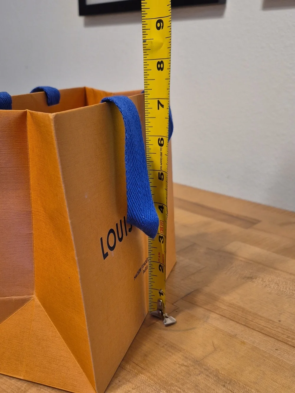 Louis Vuitton Orange Paper Gift Bag